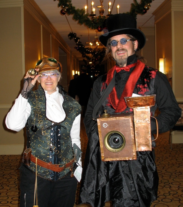 Dressed as a Steampunk Astronomer